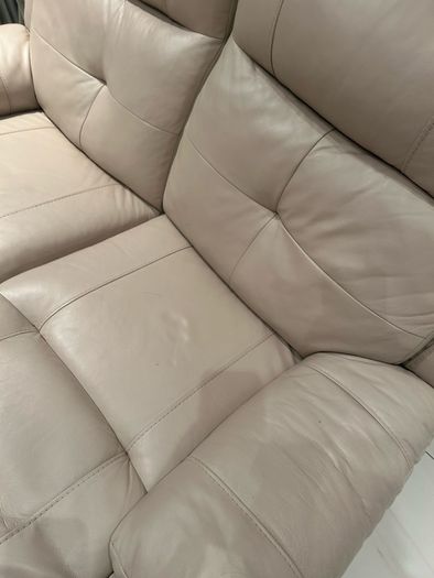 2 Seater recliner leather couch