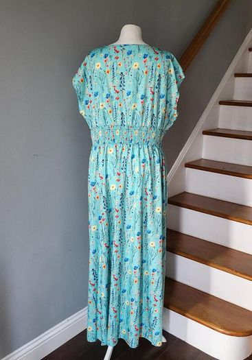 Powder blue summer maxi dress, Size 2XL / UK20, Brand new