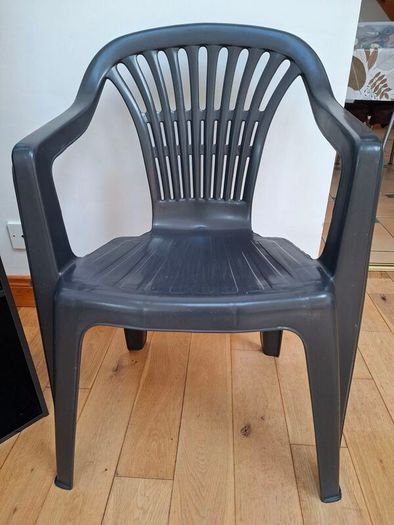 4 X Slate Grey Indoor/ Outdoor Chairs