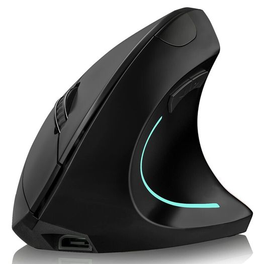 Vertical Mouse Ergonomic 2.4GHz Wireless Optical Mice 3 Adjustable DPI 800/1200/1600 6 Buttons for Laptop PC Computer Desktop