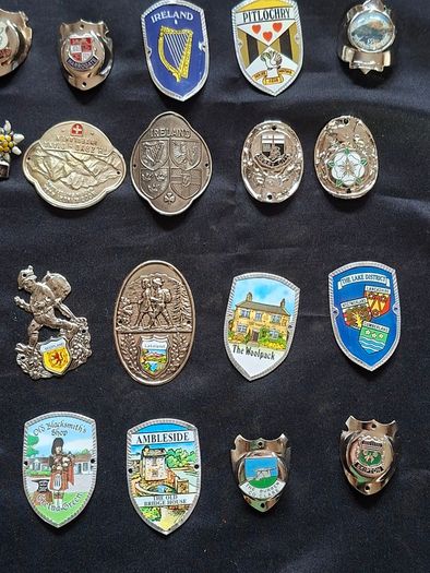 36 Walking Stick Emblems Stocknagel or Medallions