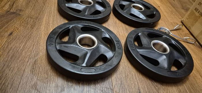 brand new 4x5kilo olympic weight plates