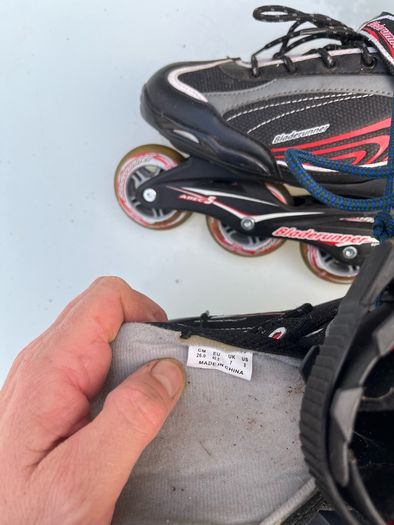 Blade runner pro 80 inline skates uk size 7 (eu 40.5)
