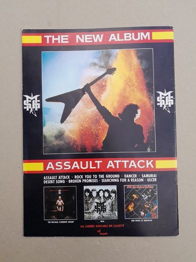 Vintage Michael Schenker Group tour Programme Metal