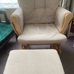 Babylo Nursery Rocking Chair and Stool