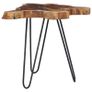 Coffee Table 70x45 cm Solid Teak Wood and Polyresin Image 9
