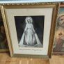 Three large vintage Our Lady and Sacred Heart pictures, Religious devotional items, good for props Image 4