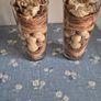 Rustic pair of decorative glass vases Image 5