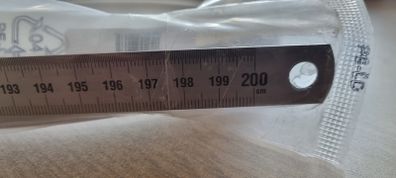 MikronTec 2m Stainless Steel Metric Ruler