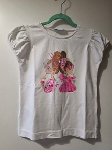 Mayoral girls white T-shirt with graphic print