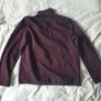 perry ellis mens quarter zip top size medium burgundy Image 2