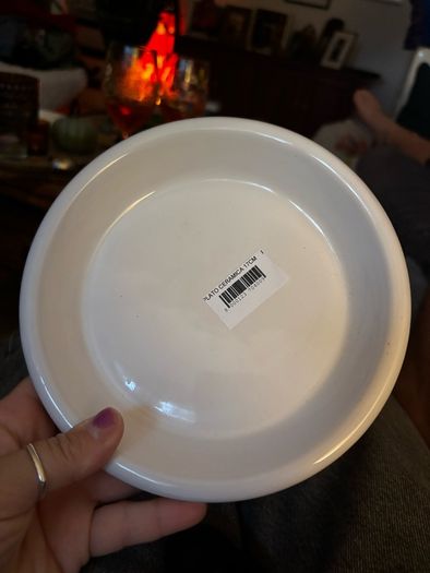 Ceramic plant pot plates x 3