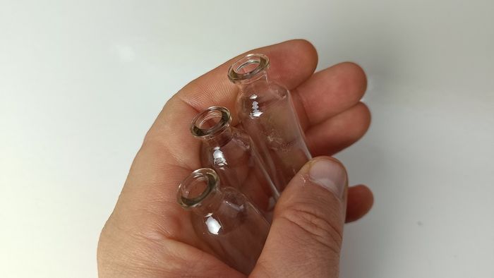 430 - Set of 3 Vintage Vials Collectible Decorative Bottles