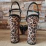 Leopard Print Suede Block Heel Platform Sandals, NEW LOOK Image 6