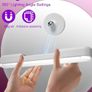 Mirror Lights, Rechargeable Battery Dressing Table Lights  Stick On Mirror, 4000mAH, Touch Make Up Vanity Lights, Screw-Free Portable LED Lamp Bathroom Lighting USB Light Bulb Walnut Image 4