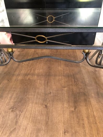 Iron coffee and side tables