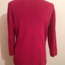 Gerard Ladies fushia pink 3/4 Sleeve jumper size 14/16 includes postage Image 3