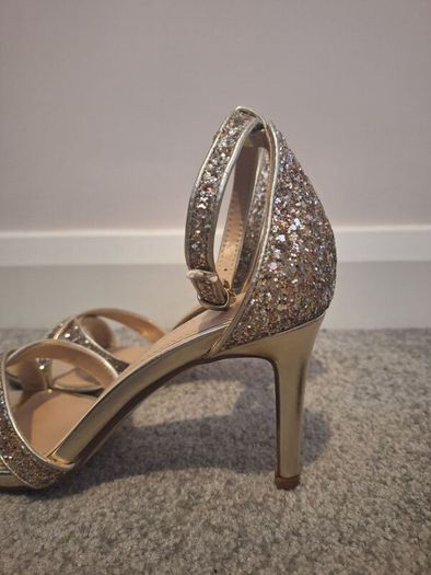 Dune Gold Strappy Sandals - Size 5 - Never worn