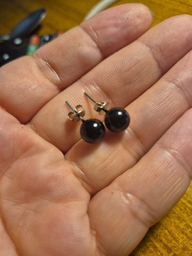 Vintage Black Earrings