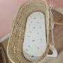 Mamas & Papas Moses Basket with White Rocking Stand Image 6