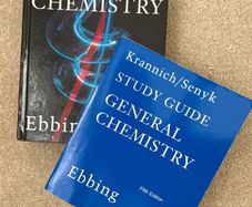 Chemistry textbook plus study guide.