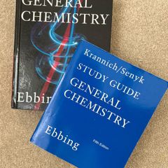 Chemistry textbook plus study guide.