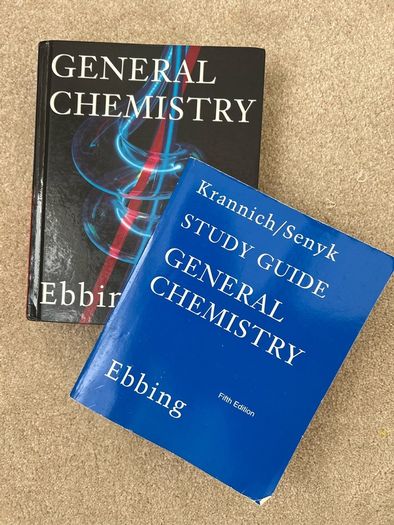 Chemistry textbook plus study guide.