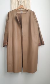 Cos Leather Coat Size Uk 14