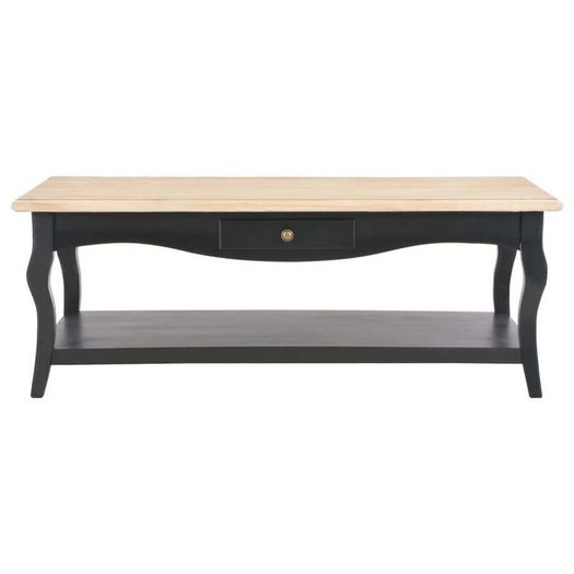 Coffee Table Black 110x60x40 cm MDF