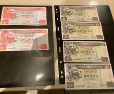 Hong Kong Dollars notes lot