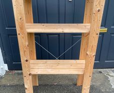 Sturdy Timber Shelving Unit