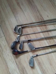 Selection of golf clubs