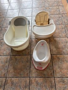 Baby bundle - Baby bath, potty and foldable seat with tray