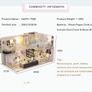 Dollhouse Miniature with Furniture, DIY DollHouse Kit Plus Dust Proof and Music Movement, 1:24 Scale Creative Room (MULTIPLE STYLES Image 5
