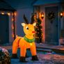 Christmas Inflatable Reindeer - Outdoor/Indoor Bright LED Light Up Porch Decoration - Built in Air Compressor - Pegs Included for Garden Use 100cm (3.3ft) Image 3