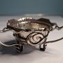 Sterling Silver three handled Irish design hammered finish bowl 1902 Image 8