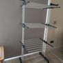 4 Tier Foldable Clothes Airer Drying Rack with Wheels Image 2