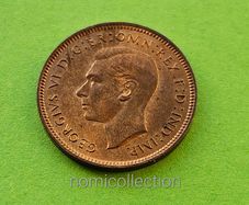 United Kingdom 1937 year Uncirculated Farthing.