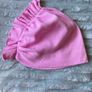 Kids Pink Ruffle Bonnet Style Hat Image 2