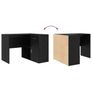 Corner Desk Black oak 102 x 50 x 75 cm Image 8