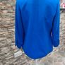 Electric blue ladies blazer with black button and trim detail size M/L Postage included Image 5