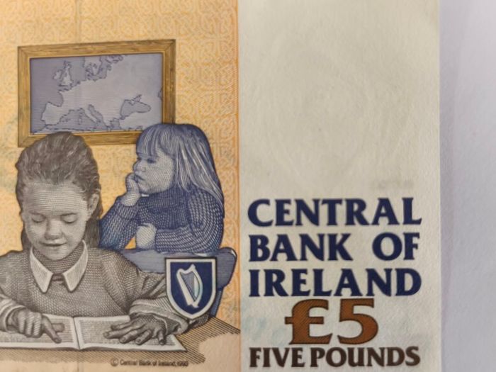 Irish Catherine McAuley 1994 5 Pound Banknote