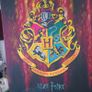Large 80 x 60 Vintage Harry Potter Canvas "Hogwarts Crest" Image 2