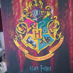Large VintageHarry Potter Canvas "Hogwarts Crest"
