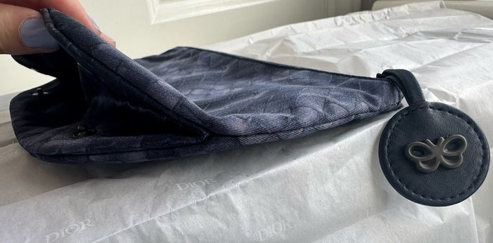 Blue Bottega Veneta Intrecciolusion Nylon Cosmetic Bag