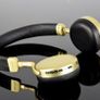 Metallic Bluetooth Headphones Gold Image 3