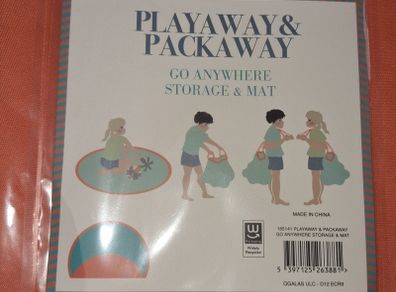 Brand New Play Away & Pack Away - Go Anywhere Storage & Play Mat - RRP - 14.99