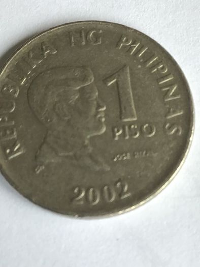 2002 Phillipines 1 Piso coin