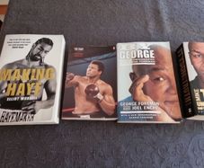 Four boxing books.