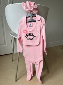 BNWT Lonsdale romper set, size 74-80cm (9-12 months)